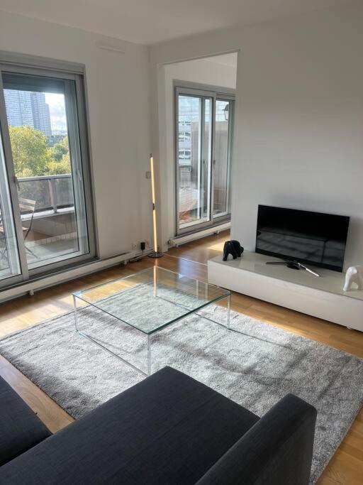 Apartament Tour Eiffel Terrasse Vue Seine Paryż Zewnętrze zdjęcie