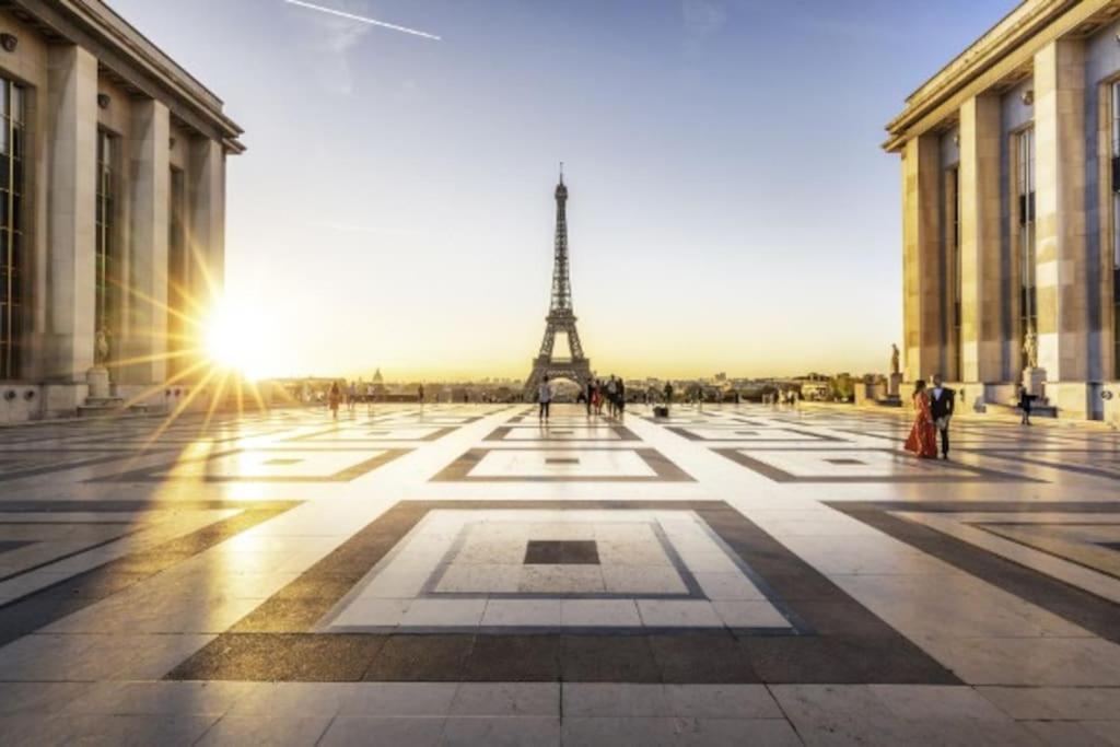 Apartament Tour Eiffel Terrasse Vue Seine Paryż Zewnętrze zdjęcie